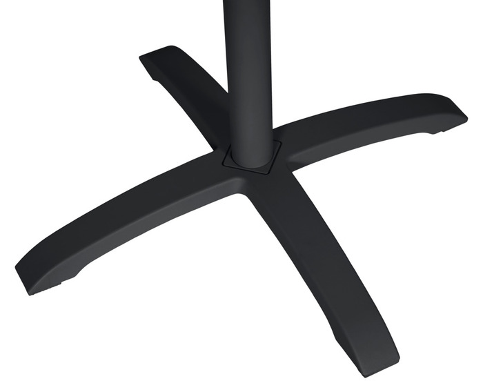 Cafébord Dover Svart 58 x 58 cm Sunlife